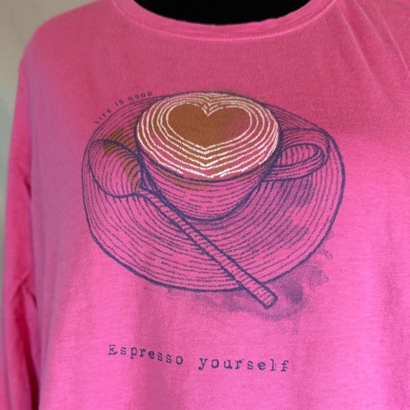 Life is Good “Espresso Yourself” Long Sleeve Tee ☕💗
✨ - Picture 2 of 7